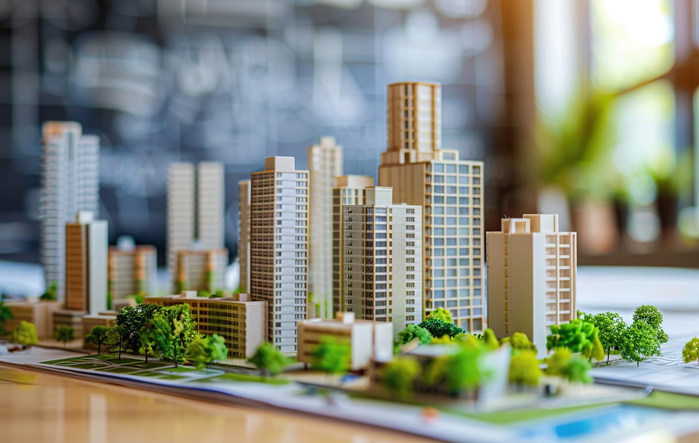 Real estate city model display